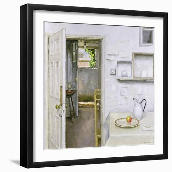 Open Doors with Still Life and Letter, 2004-Charles E. Hardaker-Framed Premium Giclee Print