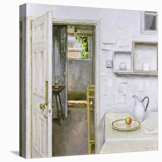 Open Doors with Still Life and Letter, 2004-Charles E. Hardaker-Stretched Canvas