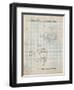 Open Face Spinning Fishing Reel Patent-Cole Borders-Framed Art Print