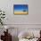 Open Field with Salt Pan in Background ; Etosha National Park; Namibia-Johan Swanepoel-Framed Stretched Canvas displayed on a wall