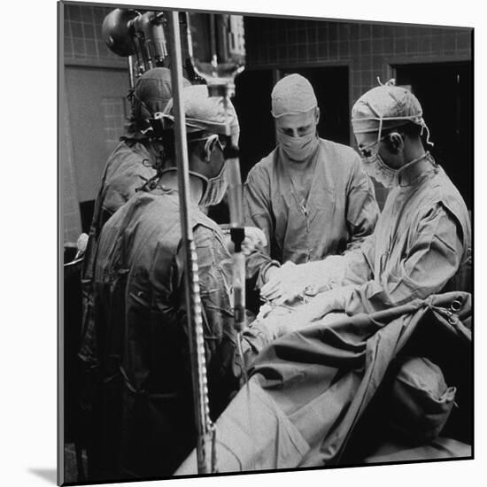 Open-Heart Surgery at the National Institute of Health, 1955-null-Mounted Photo