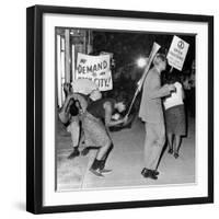 Open Housing Demonstrators Attacked in Chicago-null-Framed Photo