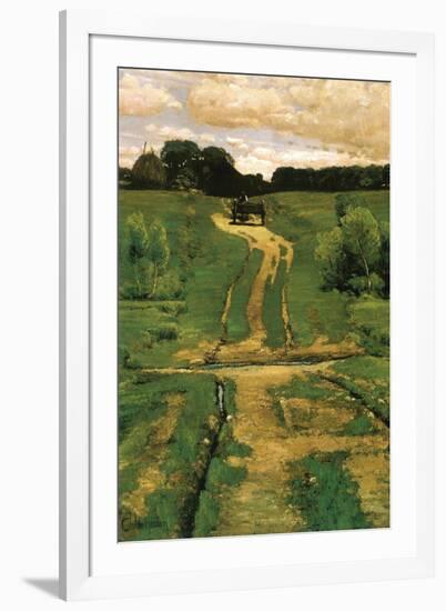 Open Land-Childe Hassam-Framed Art Print