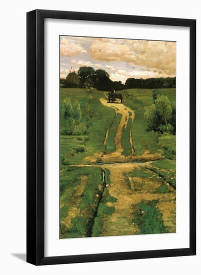 Open Land-Childe Hassam-Framed Art Print