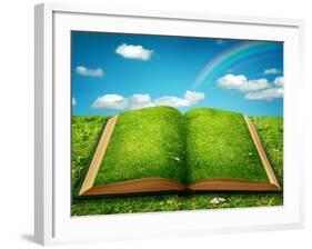 Open Magic Book-egal-Framed Art Print