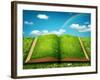 Open Magic Book-egal-Framed Art Print