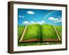 Open Magic Book-egal-Framed Art Print