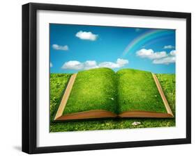 Open Magic Book-egal-Framed Art Print