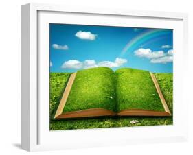 Open Magic Book-egal-Framed Art Print