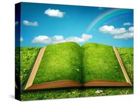 Open Magic Book-egal-Stretched Canvas