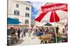 Open market in Gundulic Square, Dubrovnik Old Town, Dubrovnik, Dalmatian Coast, Croatia, Europe-Neale Clark-Stretched Canvas