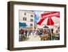 Open market in Gundulic Square, Dubrovnik Old Town, Dubrovnik, Dalmatian Coast, Croatia, Europe-Neale Clark-Framed Photographic Print