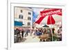 Open market in Gundulic Square, Dubrovnik Old Town, Dubrovnik, Dalmatian Coast, Croatia, Europe-Neale Clark-Framed Photographic Print