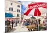 Open market in Gundulic Square, Dubrovnik Old Town, Dubrovnik, Dalmatian Coast, Croatia, Europe-Neale Clark-Mounted Photographic Print