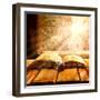 Open Old Book Magic Snail-FOTOALOJA-Framed Photographic Print