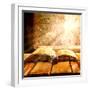 Open Old Book Magic Snail-FOTOALOJA-Framed Photographic Print