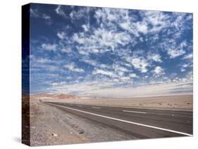 Open Paved Road with No Traffic in Atacama Desert, Chile, South America-Kimberly Walker-Stretched Canvas