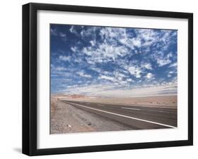 Open Paved Road with No Traffic in Atacama Desert, Chile, South America-Kimberly Walker-Framed Premium Photographic Print