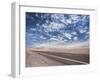 Open Paved Road with No Traffic in Atacama Desert, Chile, South America-Kimberly Walker-Framed Photographic Print