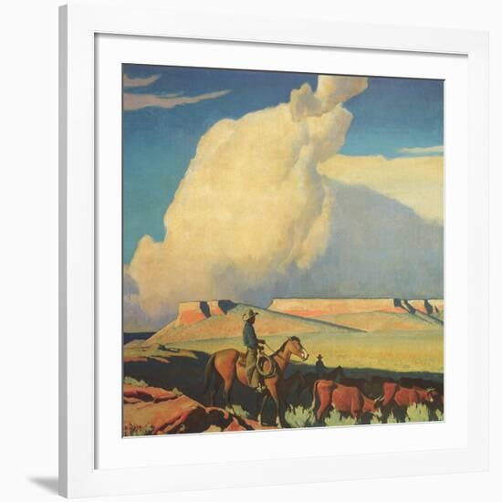 Open Range, 1942-Maynard Dixon-Framed Giclee Print