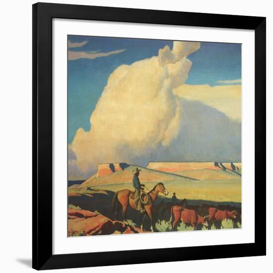 Open Range, 1942-Maynard Dixon-Framed Giclee Print