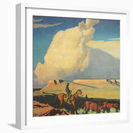 Open Range, 1942-Maynard Dixon-Framed Giclee Print