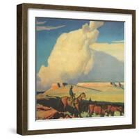 Open Range, 1942-Maynard Dixon-Framed Giclee Print