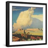 Open Range, 1942-Maynard Dixon-Framed Giclee Print