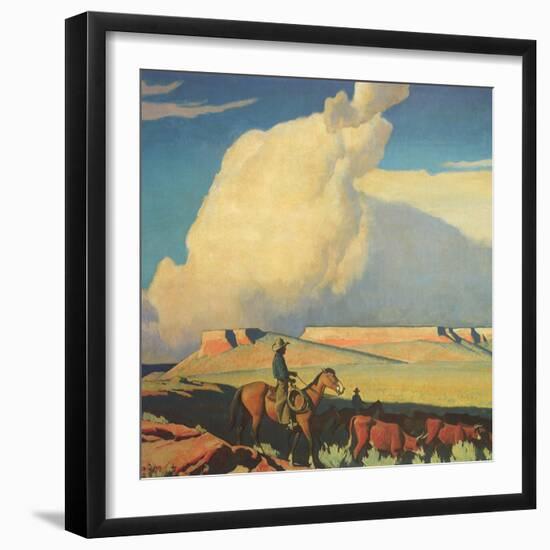 Open Range, 1942-Maynard Dixon-Framed Giclee Print