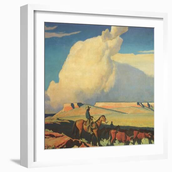 Open Range, 1942-Maynard Dixon-Framed Giclee Print