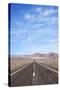 Open Road Paved Highway with No Traffic in Atacama Desert, Chile, South America-Kimberly Walker-Stretched Canvas