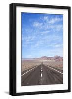 Open Road Paved Highway with No Traffic in Atacama Desert, Chile, South America-Kimberly Walker-Framed Premium Photographic Print