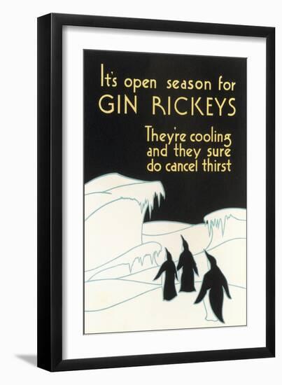 Open Season for Gin Rickeys-null-Framed Art Print