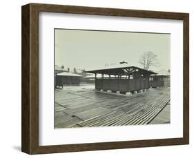 Open Sided Class Sheds, Brent Knoll Open Air School, Forest Hill, London, 1928-null-Framed Photographic Print