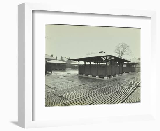 Open Sided Class Sheds, Brent Knoll Open Air School, Forest Hill, London, 1928-null-Framed Photographic Print