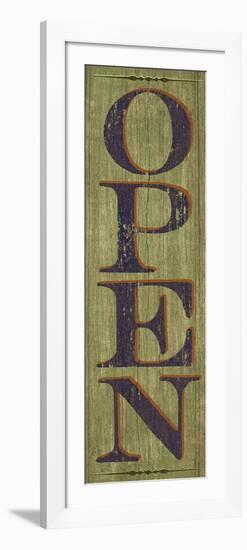 OPEN Sign 1-null-Framed Giclee Print