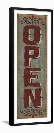 OPEN Sign 3-null-Framed Premium Giclee Print