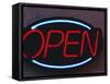 Open Sign-Fraser Hall-Framed Stretched Canvas