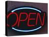 Open Sign-Fraser Hall-Stretched Canvas