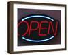 Open Sign-Fraser Hall-Framed Photographic Print