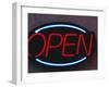 Open Sign-Fraser Hall-Framed Photographic Print