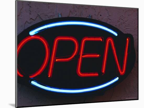 Open Sign-Fraser Hall-Mounted Photographic Print