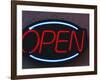 Open Sign-Fraser Hall-Framed Photographic Print