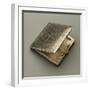 Open Silver Cigarette Case with Gold Button and Hinged Cover-Mario Buccellati-Framed Giclee Print