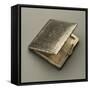 Open Silver Cigarette Case with Gold Button and Hinged Cover-Mario Buccellati-Framed Stretched Canvas