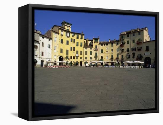 Open Square, Piazza Dell' Anfiteatro, Lucca, Tuscany, Italy, Europe-Morandi Bruno-Framed Stretched Canvas