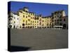 Open Square, Piazza Dell' Anfiteatro, Lucca, Tuscany, Italy, Europe-Morandi Bruno-Stretched Canvas