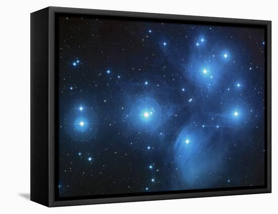 Open Star Cluster Known As the Pleiades, Or Seven Sisters-Stocktrek Images-Framed Stretched Canvas