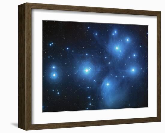 Open Star Cluster Known As the Pleiades, Or Seven Sisters-Stocktrek Images-Framed Photographic Print