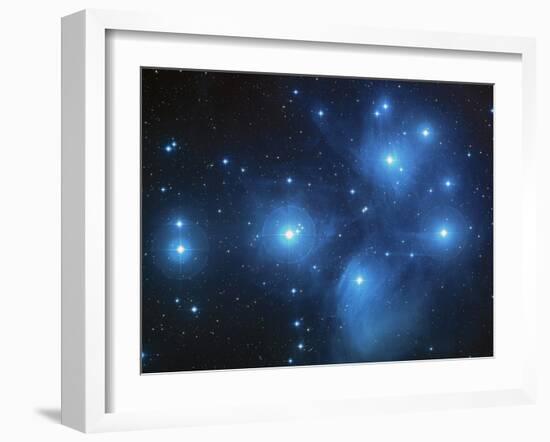 Open Star Cluster Known As the Pleiades, Or Seven Sisters-Stocktrek Images-Framed Photographic Print